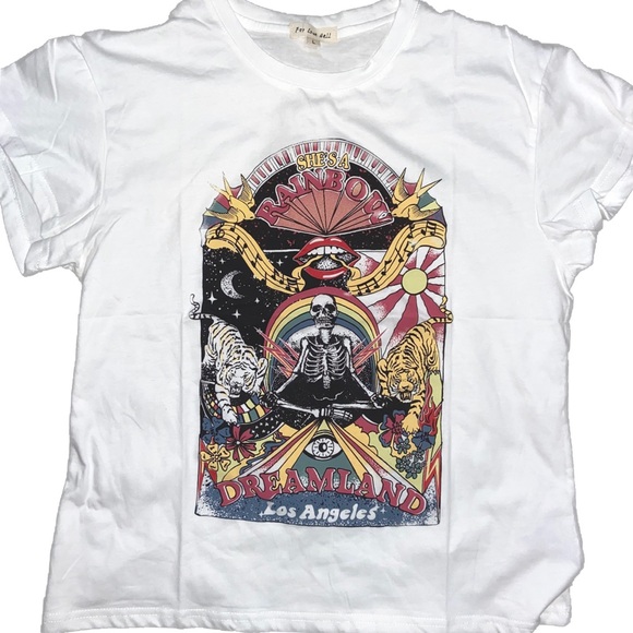 LAST- Boho Dreamland & Swallows Skeleton Tee - Picture 3 of 7